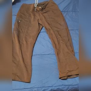 3X Brown Scrub Pants